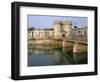 The Banks of the Meuse River and the Porte Chausee, Town of Verdun, Meuse, Lorraine, France-Bruno Barbier-Framed Photographic Print