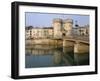 The Banks of the Meuse River and the Porte Chausee, Town of Verdun, Meuse, Lorraine, France-Bruno Barbier-Framed Photographic Print