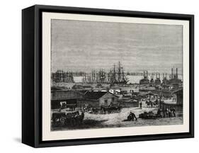 The Banks of the Mississippi, USA, 1870s-null-Framed Stretched Canvas