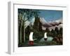 The Banks of the Oise, 1905-Henri Rousseau-Framed Giclee Print