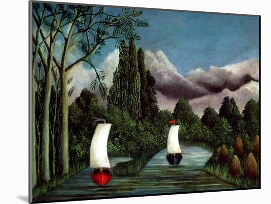 The Banks of the Oise, 1905-Henri Rousseau-Mounted Giclee Print