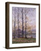 The Banks of the Oise at Precy; Les Bords De L'Oise a Precy-Gustave Loiseau-Framed Giclee Print