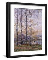 The Banks of the Oise at Precy; Les Bords De L'Oise a Precy-Gustave Loiseau-Framed Giclee Print