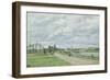 The Banks of the Oise Near Pontoise, 1873-Camille Pissarro-Framed Giclee Print