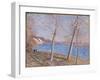The Banks of the River at Veneux, 1881-Alfred Sisley-Framed Giclee Print