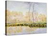 The Banks of the River Epte at Giverny, 1887-Claude Monet-Stretched Canvas