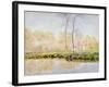 The Banks of the River Epte at Giverny, 1887-Claude Monet-Framed Giclee Print