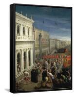 The Banks of the Schiavoni in Venice, Details-Leon Battista Alberti-Framed Stretched Canvas