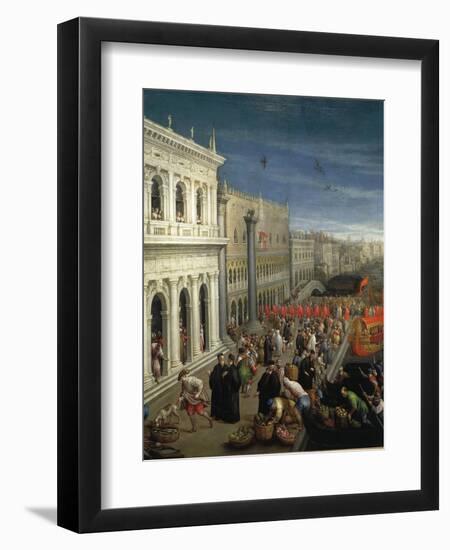 The Banks of the Schiavoni in Venice, Details-Leon Battista Alberti-Framed Giclee Print