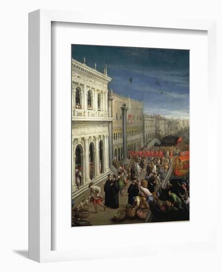 The Banks of the Schiavoni in Venice, Details-Leon Battista Alberti-Framed Giclee Print