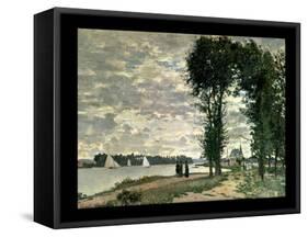 The Banks of the Seine at Argenteuil, 1872-Claude Monet-Framed Stretched Canvas