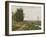 The Banks of the Seine at Bougival, 1864-Camille Pissarro-Framed Giclee Print