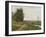 The Banks of the Seine at Bougival, 1864-Camille Pissarro-Framed Giclee Print