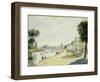 The Banks of the Seine at Bougival, C.1875-Pierre-Auguste Renoir-Framed Giclee Print