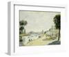 The Banks of the Seine at Bougival, C.1875-Pierre-Auguste Renoir-Framed Giclee Print