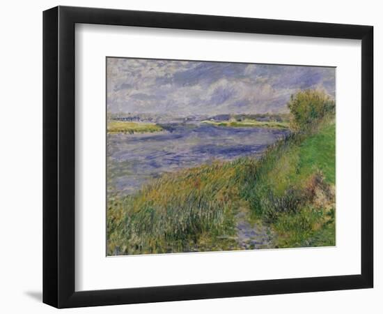 The Banks of the Seine, Champrosay, 1876-Pierre-Auguste Renoir-Framed Giclee Print