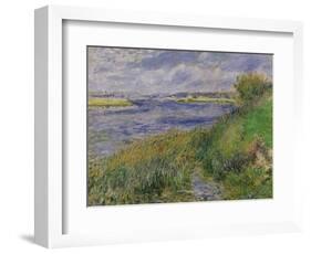 The Banks of the Seine, Champrosay, 1876-Pierre-Auguste Renoir-Framed Giclee Print