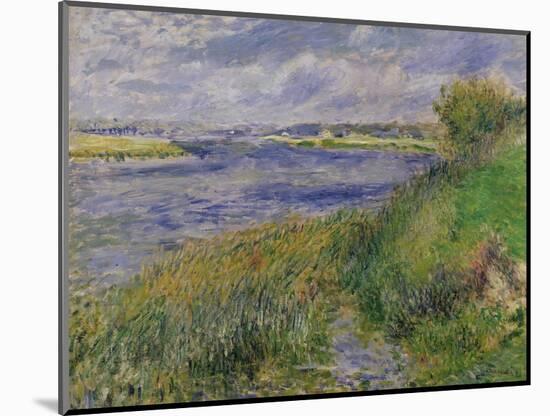 The Banks of the Seine, Champrosay, 1876-Pierre-Auguste Renoir-Mounted Giclee Print