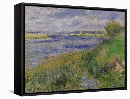 The Banks of the Seine, Champrosay, 1876-Pierre-Auguste Renoir-Framed Stretched Canvas