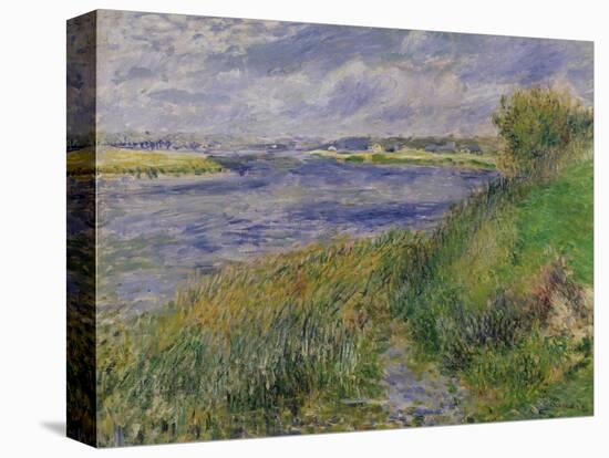 The Banks of the Seine, Champrosay, 1876-Pierre-Auguste Renoir-Stretched Canvas