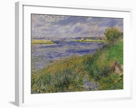 The Banks of the Seine, Champrosay, 1876-Pierre-Auguste Renoir-Framed Giclee Print