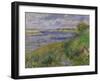 The Banks of the Seine, Champrosay, 1876-Pierre-Auguste Renoir-Framed Giclee Print