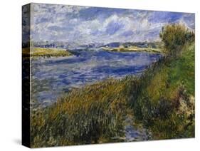 The Banks of the Seine Champrosay-Pierre-Auguste Renoir-Stretched Canvas