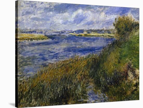 The Banks of the Seine Champrosay-Pierre-Auguste Renoir-Stretched Canvas