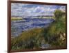 The Banks of the Seine Champrosay-Pierre-Auguste Renoir-Framed Art Print