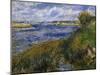 The Banks of the Seine Champrosay-Pierre-Auguste Renoir-Mounted Art Print