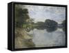 The Banks of the Seine-Federico Zandomeneghi-Framed Stretched Canvas
