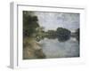 The Banks of the Seine-Federico Zandomeneghi-Framed Giclee Print