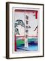 The Banner-Ando Hiroshige-Framed Art Print