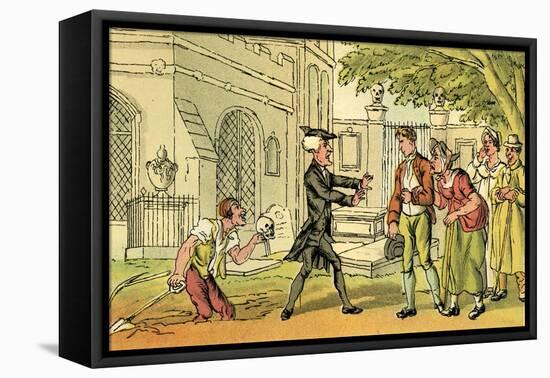 'The banns forbidden'-Thomas Rowlandson-Framed Stretched Canvas