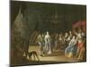 The Banquet, a Couple Dancing with Feasting and Revelling in the Background-Anthonie (1601-73) Palamedesz-Mounted Giclee Print