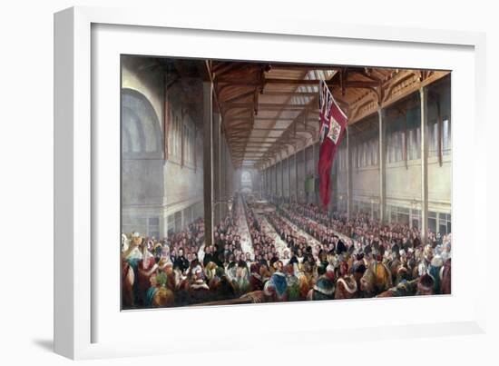 The Banquet Given on the Occasion of the Opening of the Grainger Market-Henry Perlee Parker-Framed Giclee Print