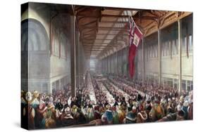 The Banquet Given on the Occasion of the Opening of the Grainger Market-Henry Perlee Parker-Stretched Canvas