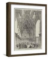 The Banquet in the Great Hall, at Burghley-null-Framed Giclee Print