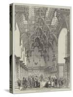 The Banquet in the Great Hall, at Burghley-null-Stretched Canvas