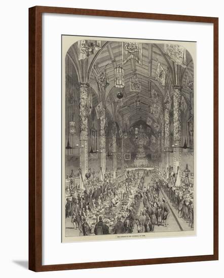 The Banquet in the Guildhall at York-null-Framed Giclee Print