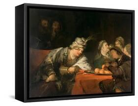 The Banquet of Ahasuerus, 1680S-Aert de Gelder-Framed Stretched Canvas