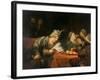 The Banquet of Ahasuerus, 1680S-Aert de Gelder-Framed Giclee Print