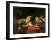 The Banquet of Ahasuerus, 1680S-Aert de Gelder-Framed Giclee Print