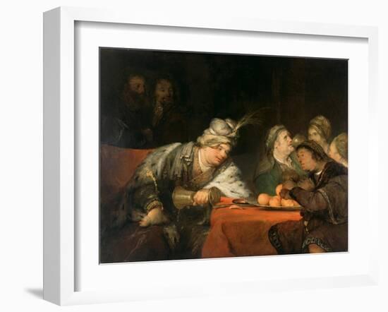 The Banquet of Ahasuerus, 1680S-Aert de Gelder-Framed Giclee Print