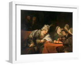The Banquet of Ahasuerus, 1680S-Aert de Gelder-Framed Giclee Print