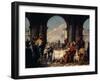 The Banquet of Anthony and Cleopatra, circa 1744-Giovanni Battista Tiepolo-Framed Giclee Print