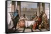 The Banquet of Cleopatra, 1743-1744-Giovanni Battista Tiepolo-Framed Stretched Canvas