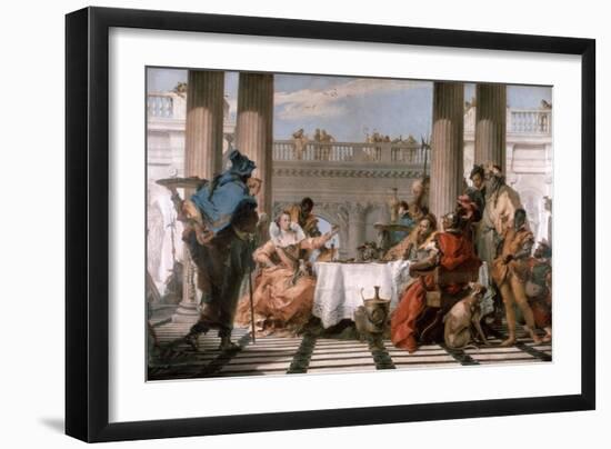 The Banquet of Cleopatra, 1743-1744-Giovanni Battista Tiepolo-Framed Giclee Print