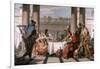 The Banquet of Cleopatra, 1743-1744-Giovanni Battista Tiepolo-Framed Giclee Print