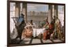 The Banquet of Cleopatra, 1743-1744-Giovanni Battista Tiepolo-Framed Giclee Print